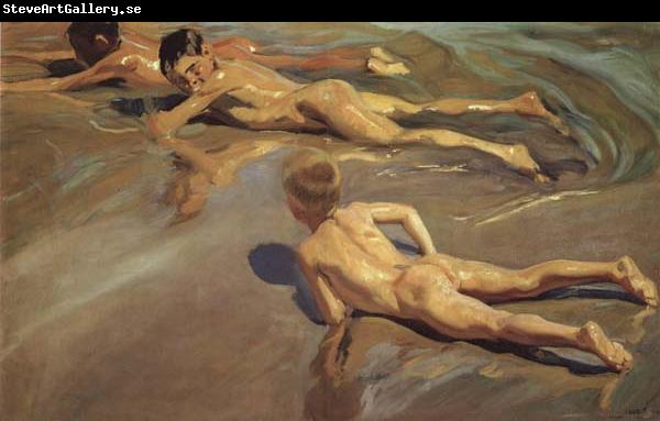 Joaquin Sorolla Y Bastida Children on the Beach